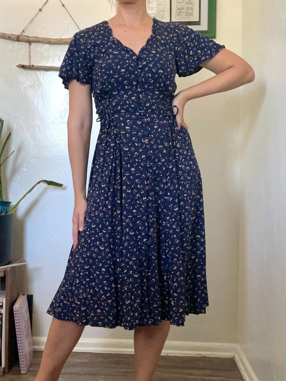 Vintage Jamie Brooke 90s sundress, practical magic, whimsical